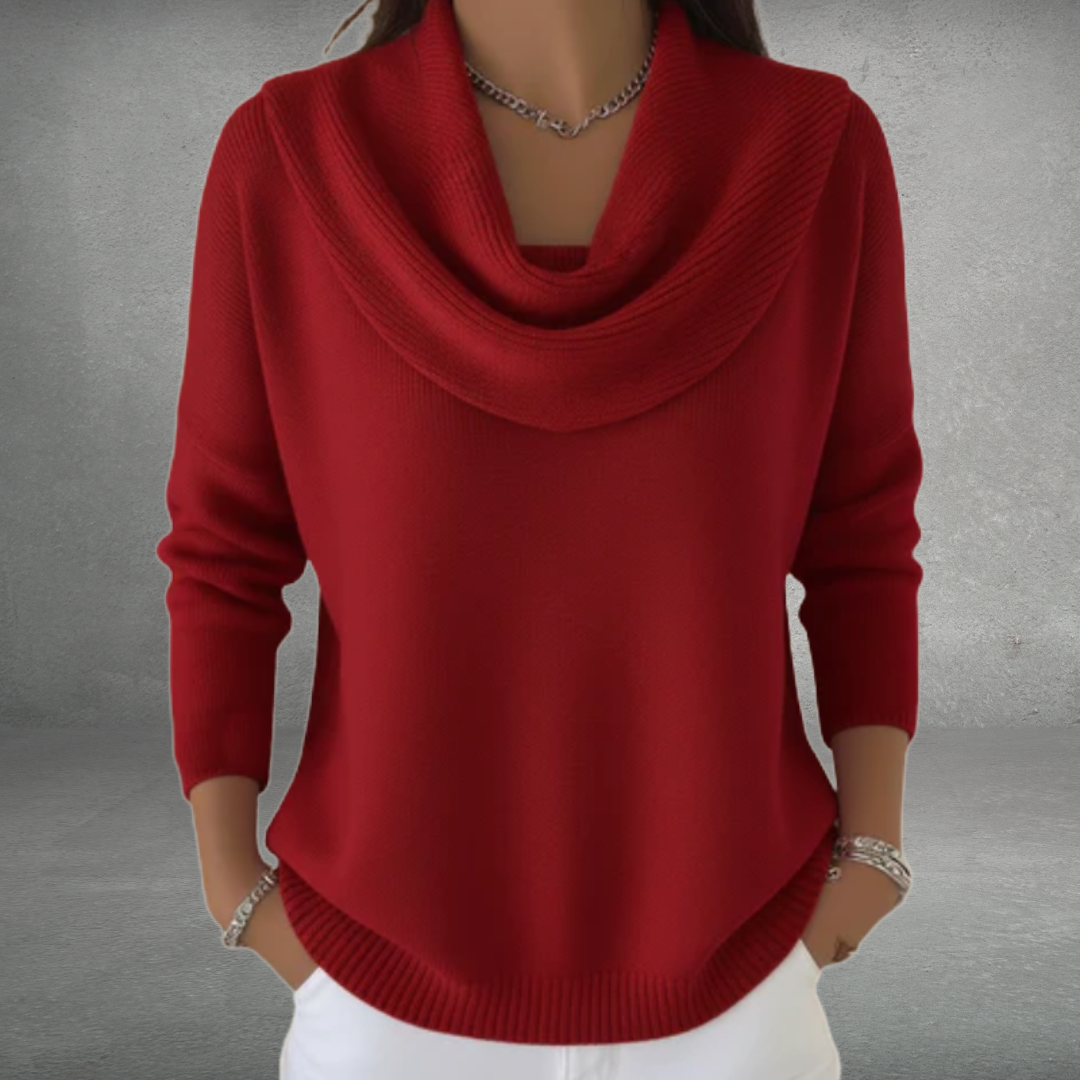 Eliza - Women's Draped Neck Sweater