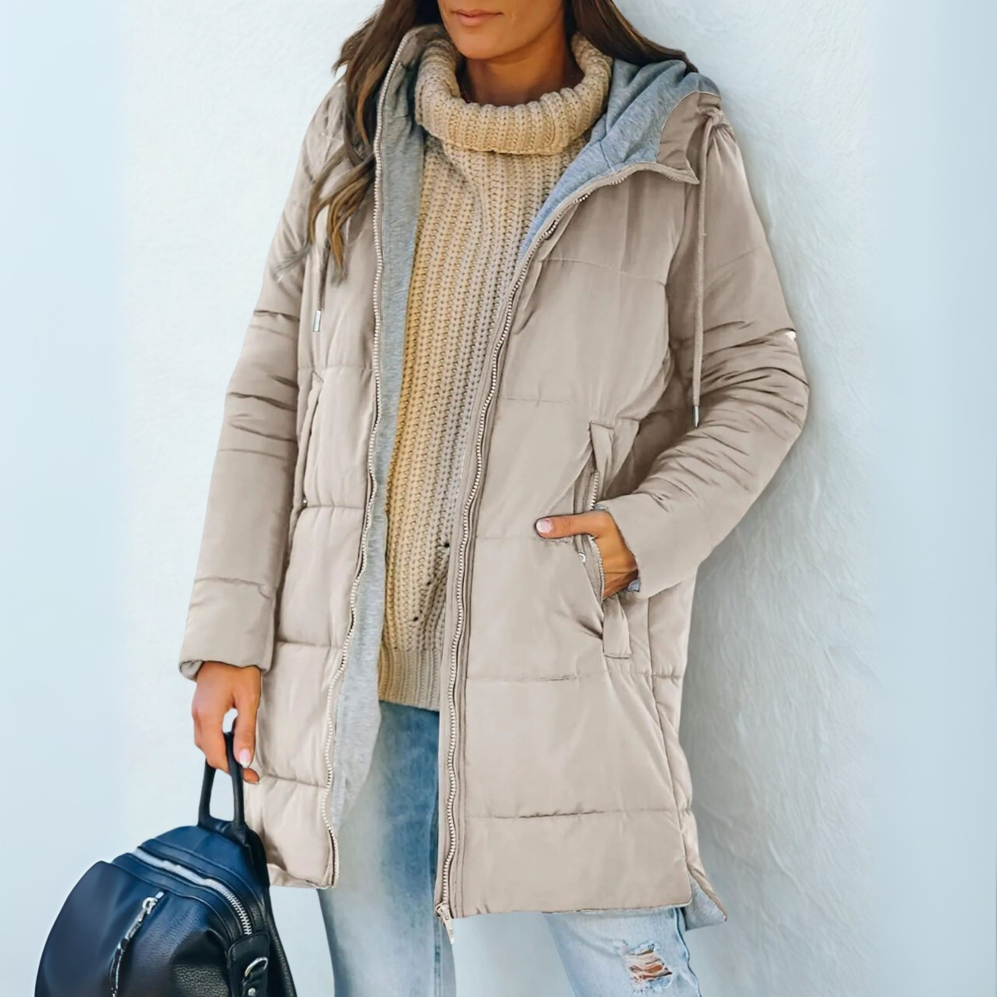 Aveline™ | Cozy Hooded Puffer Down Jacket