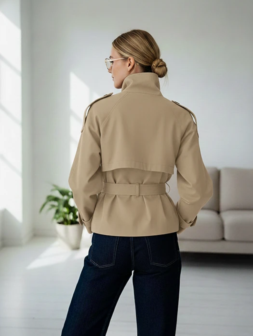 Maya Belted Trench Coat