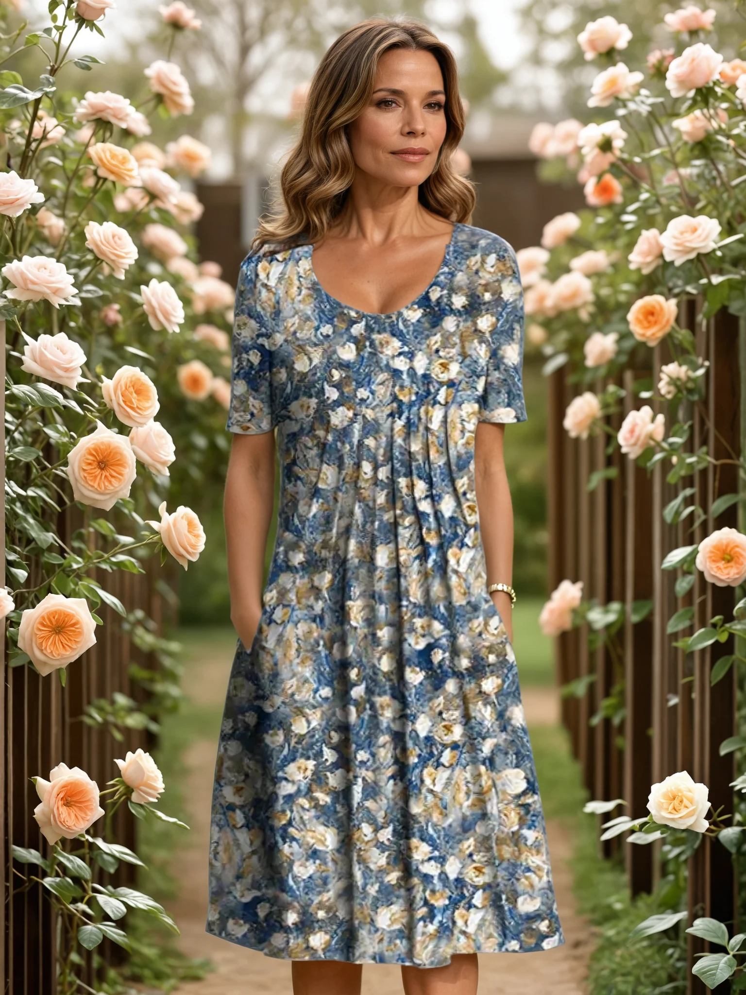 Annie | Elegant Dress with Tummy Coverage