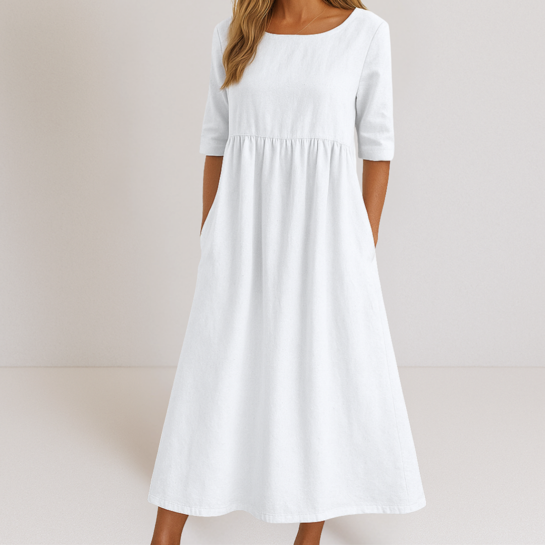Natalie™ | Elegant flatterende kjole