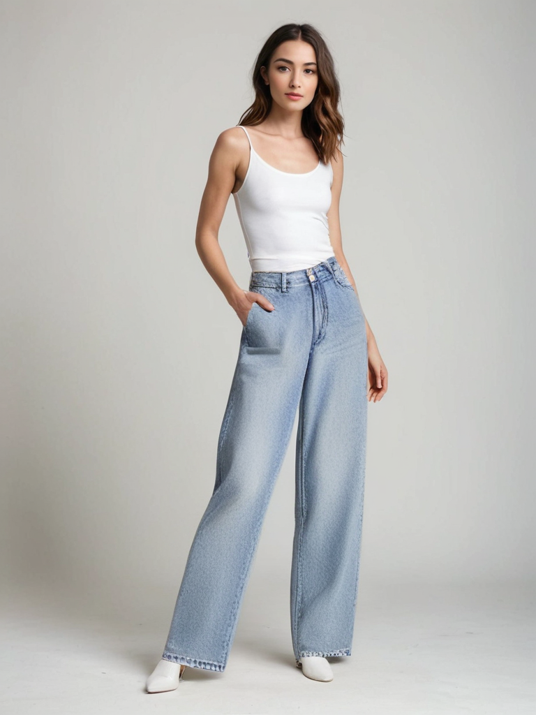 Aveline™ | Jean Patchwork Tuhoitettu