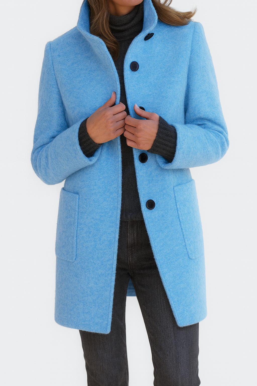 Marionne - Women's jacket with stand-up collar for an elegant and functional style