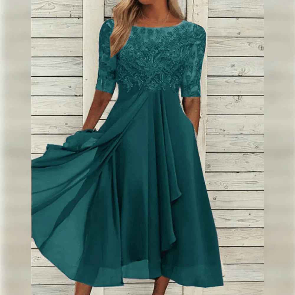 Leni™ | Elegant Chiffonkjole