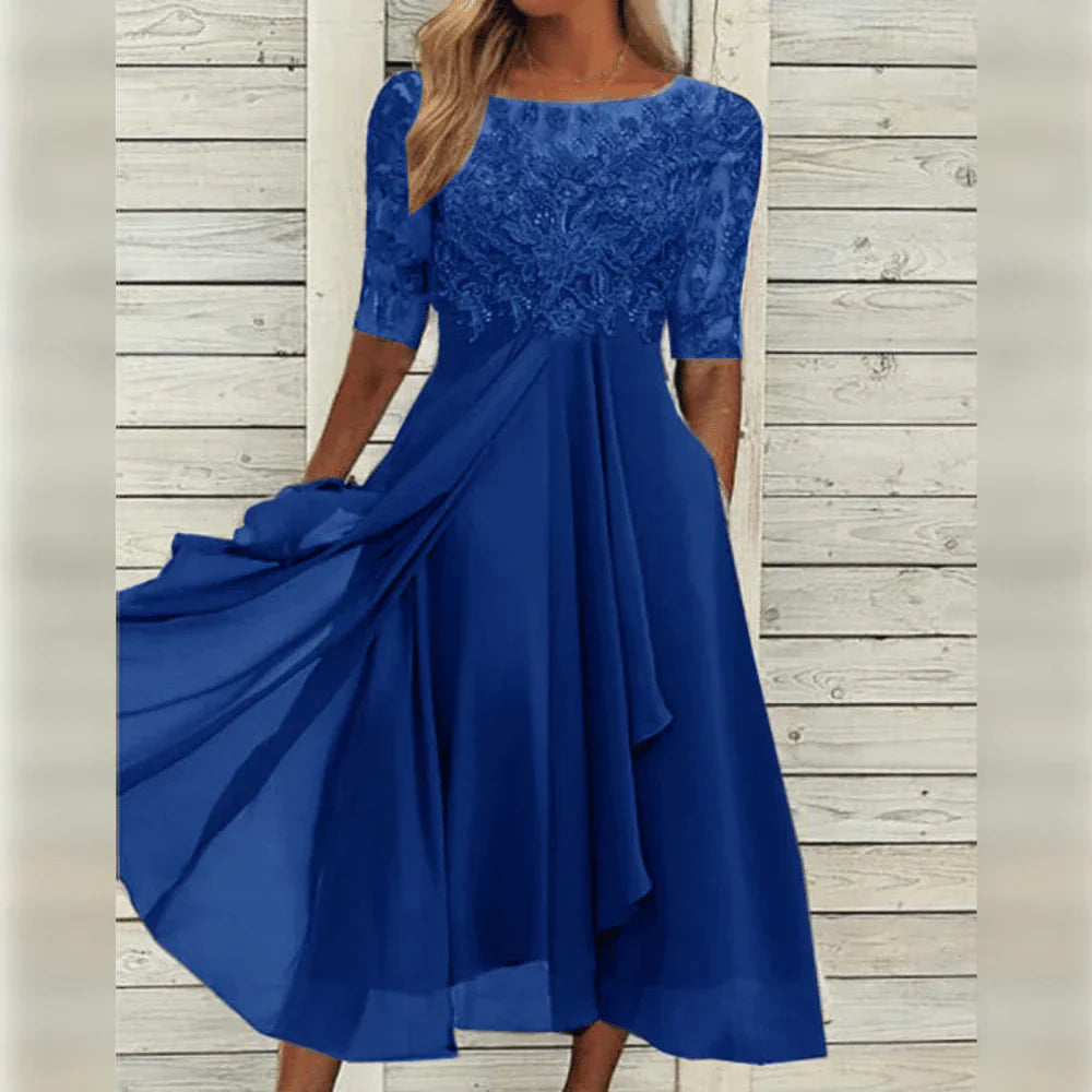 Leni™ | Elegant Chiffonkjole