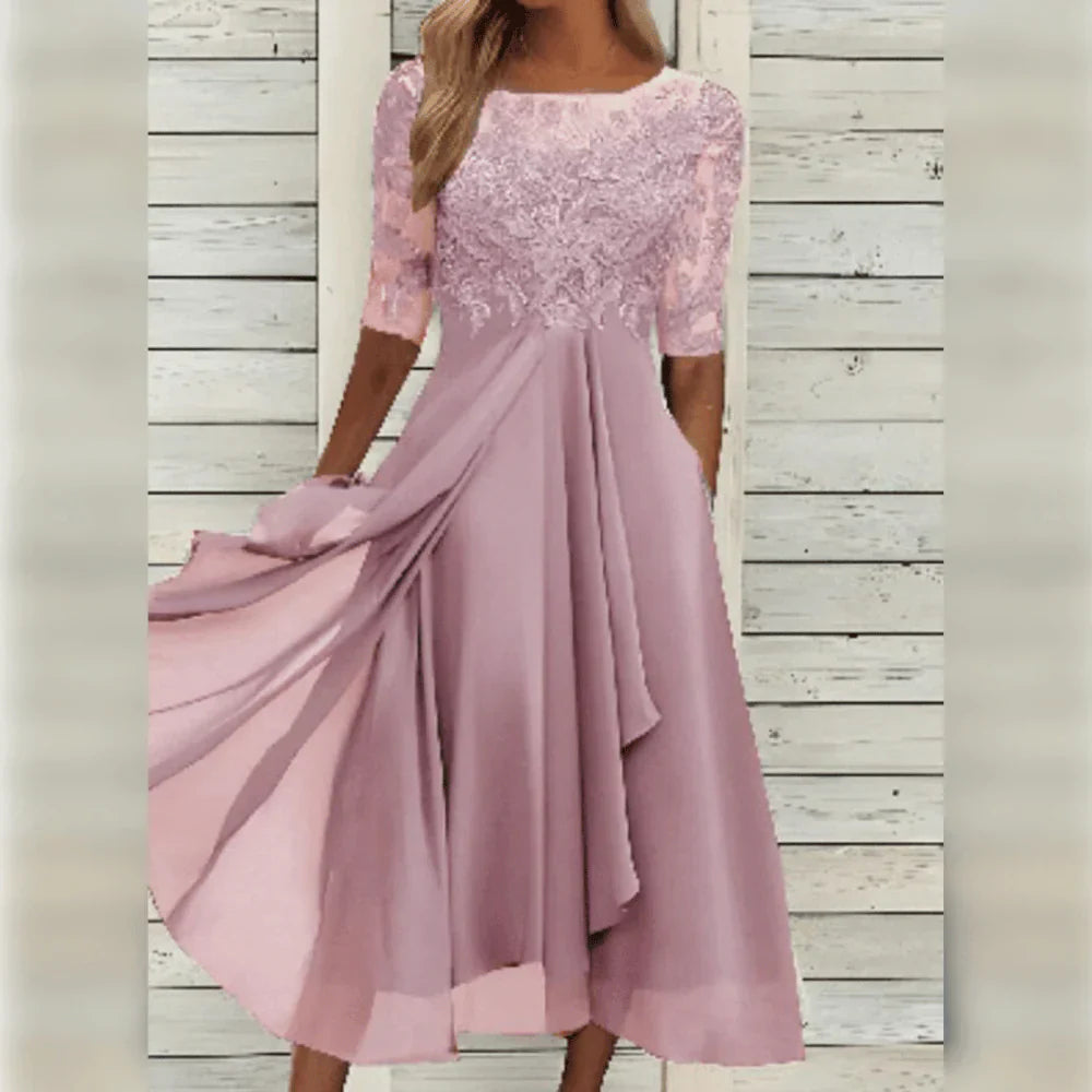 Leni™ | Elegant Chiffonkjole