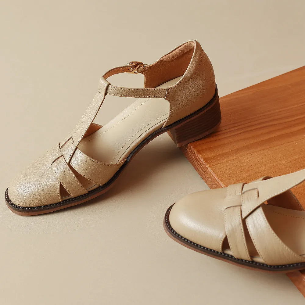 Aveline™ | Sylviera T-Strap Flats