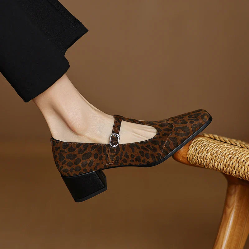 Aveline™ | Kalvoria Leopard Mary Janes