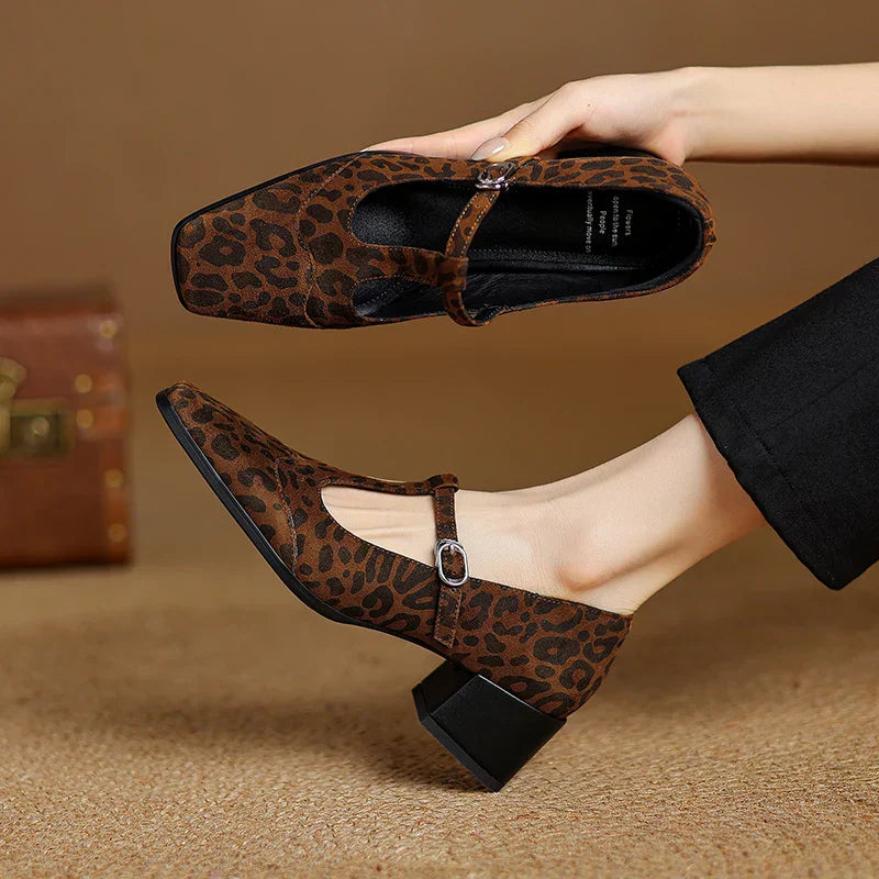 Aveline™ | Kalvoria Leopard Mary Janes