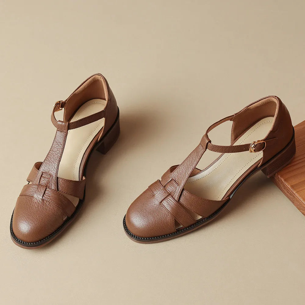 Aveline™ | Sylviera T-Strap Flats