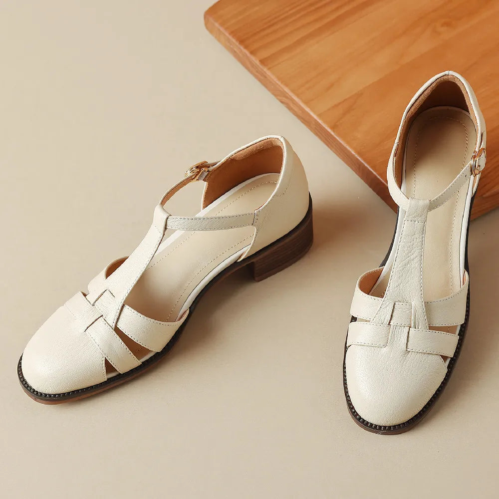 Aveline™ | Sylviera T-Strap Flats