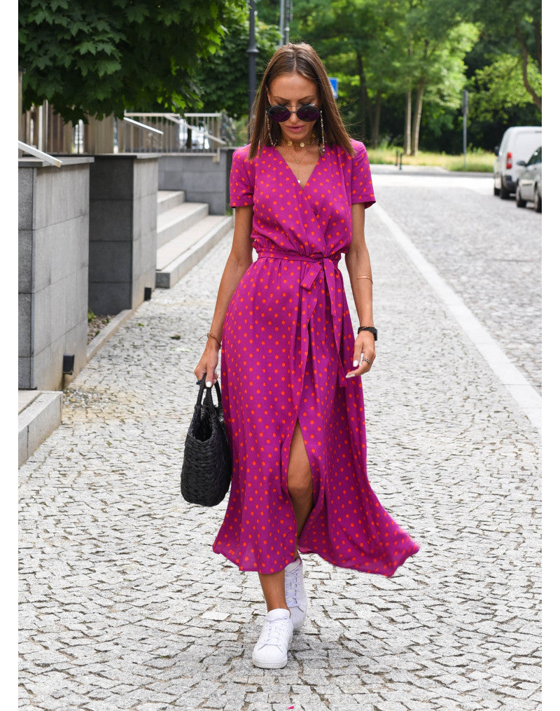 Laurie | Wrap Dress with Floral Print