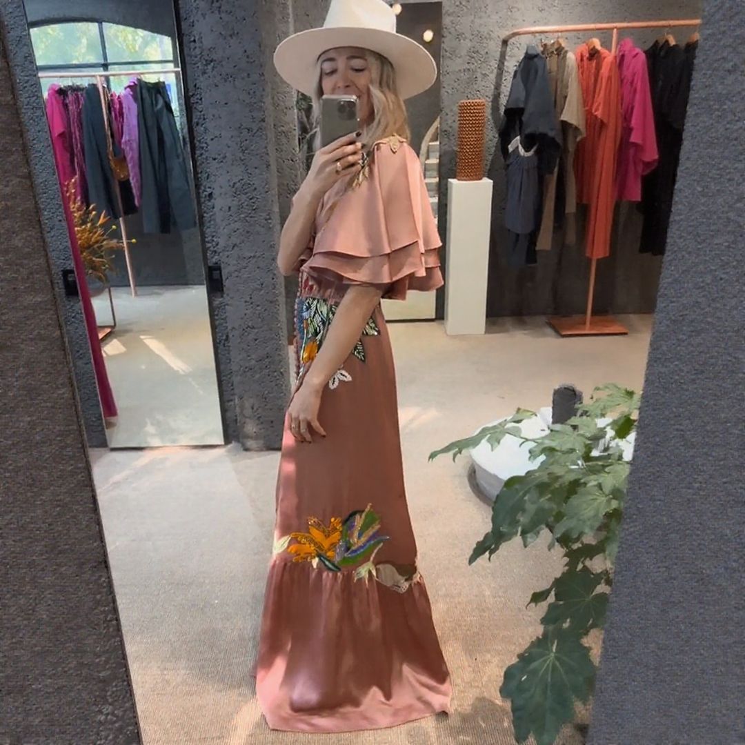Zoe™ | Bestikket Boho-Maxikjole