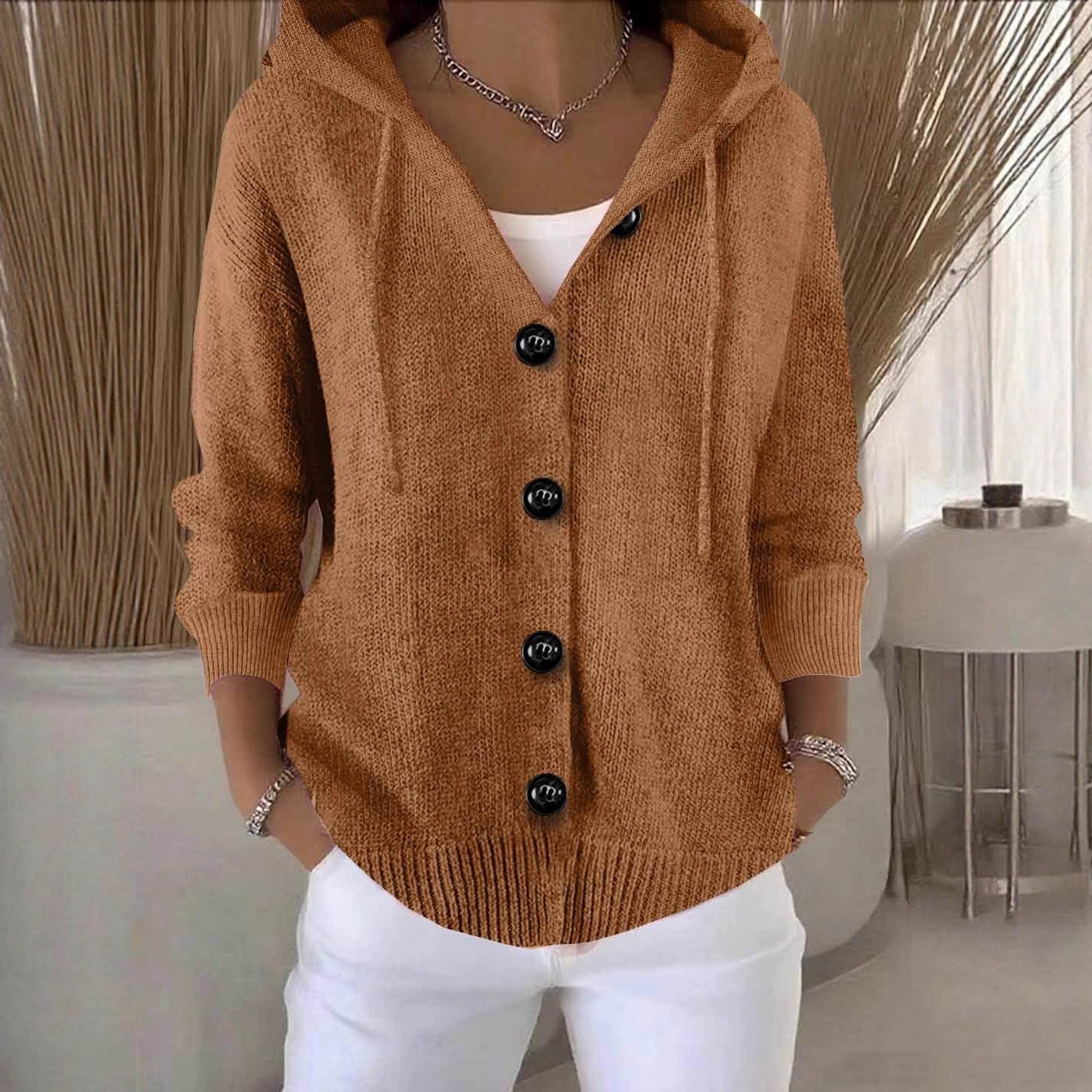 Aveline - Women's Long Sleeve Knitted Cardigan