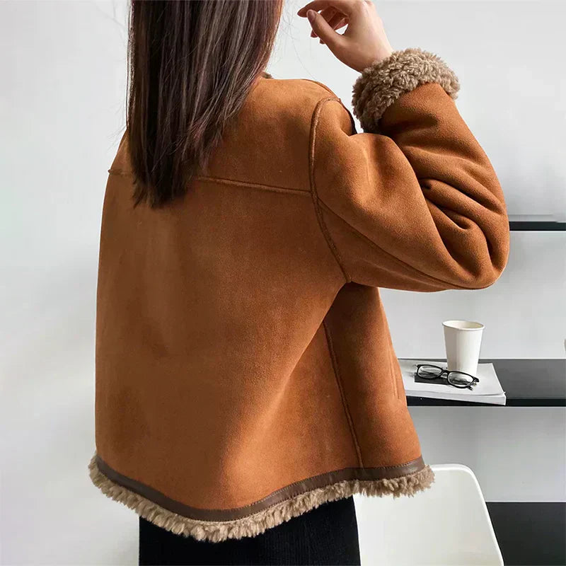 Aveline | Buttoned Sheepskin Jacket