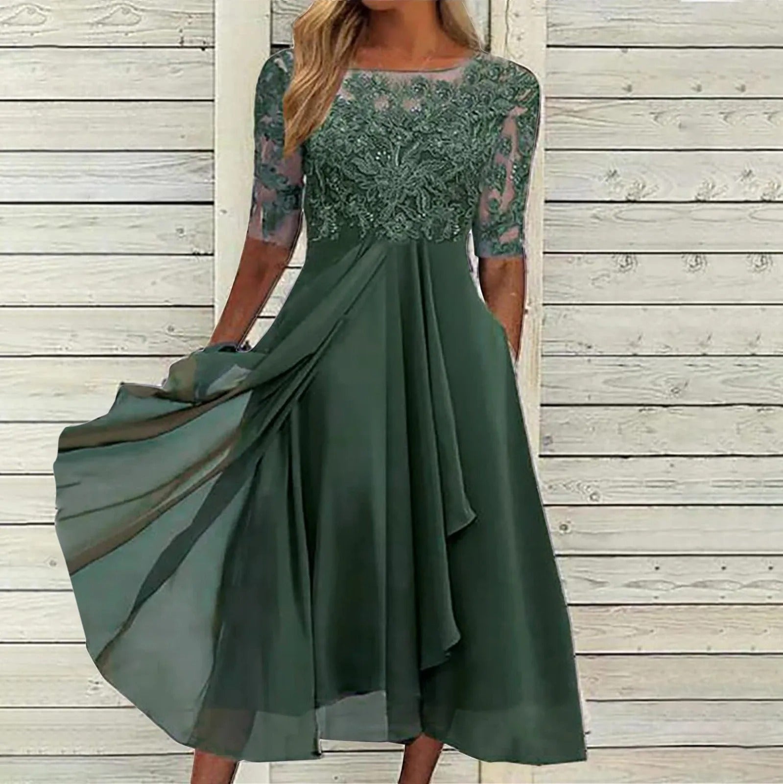 Leni™ | Elegant Chiffonkjole