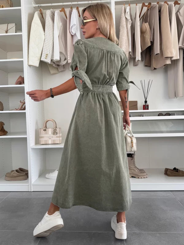 Elvora™ | Strålende Denim Kjole