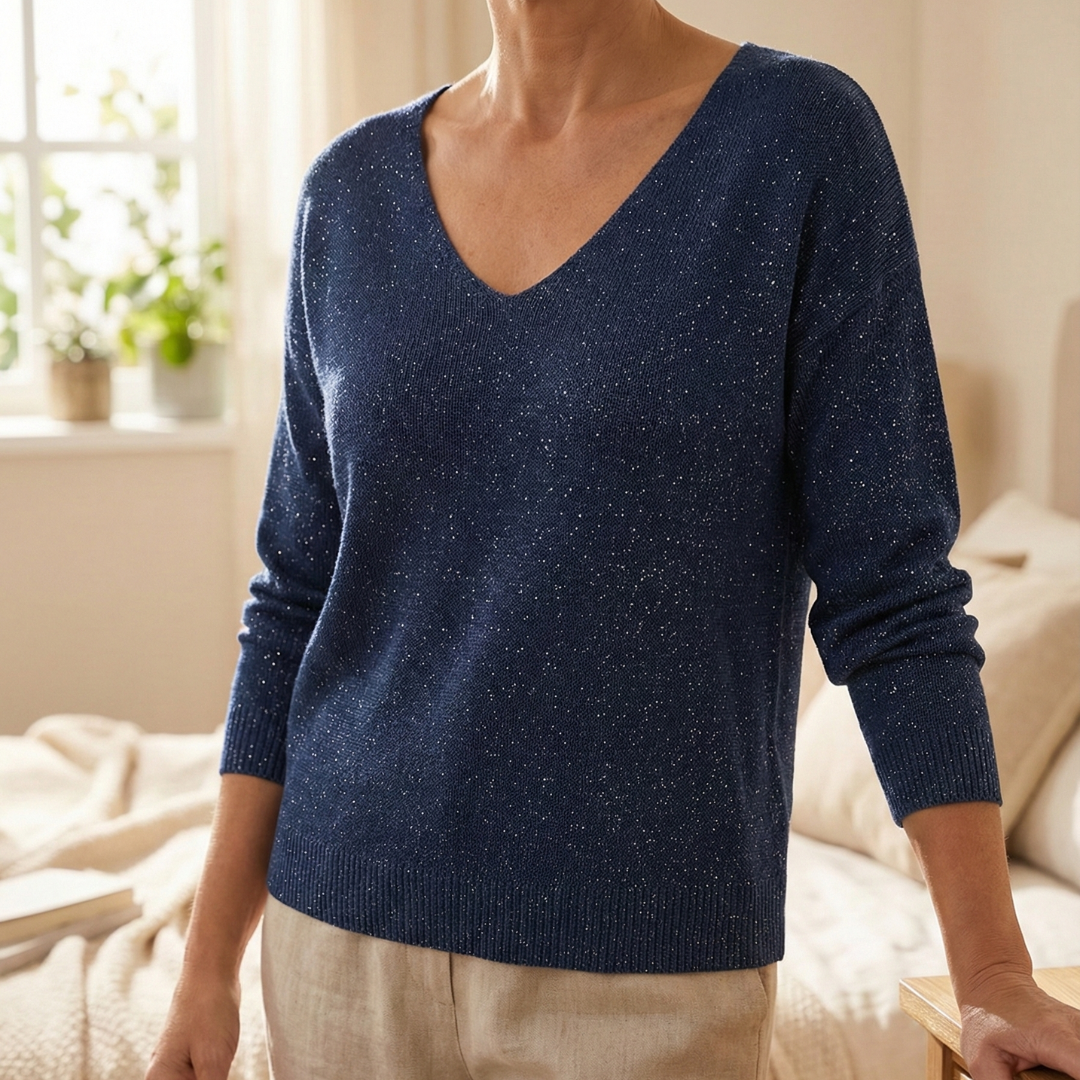 Harriet | Festive V-Neck Jumper