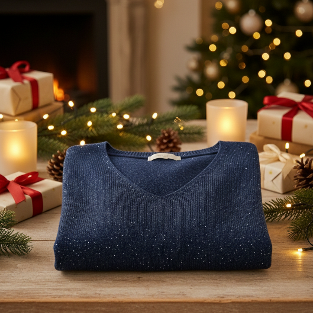 Harriet | Festive V-Neck Jumper