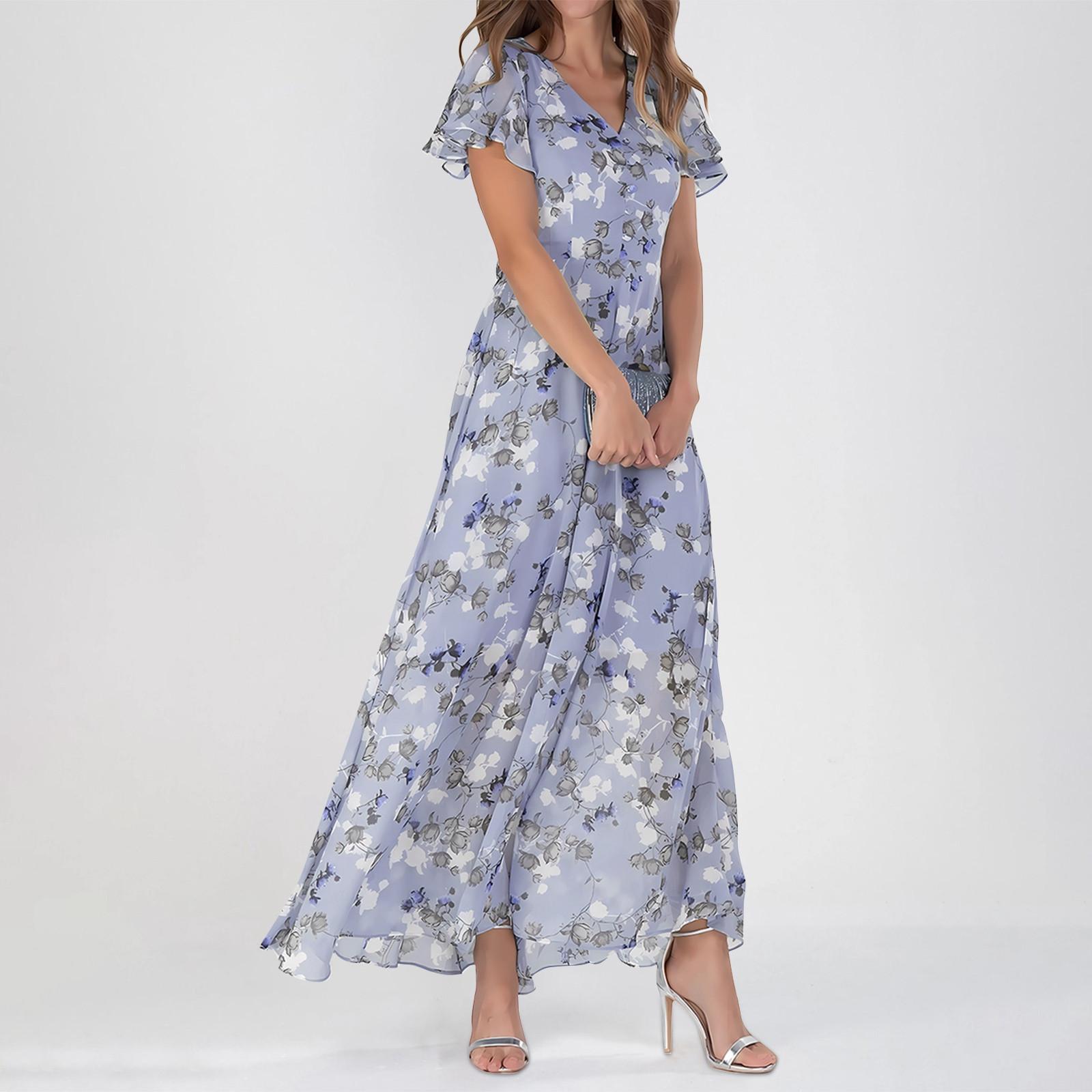 Sofia™ | Blomsterkjole med volangermer