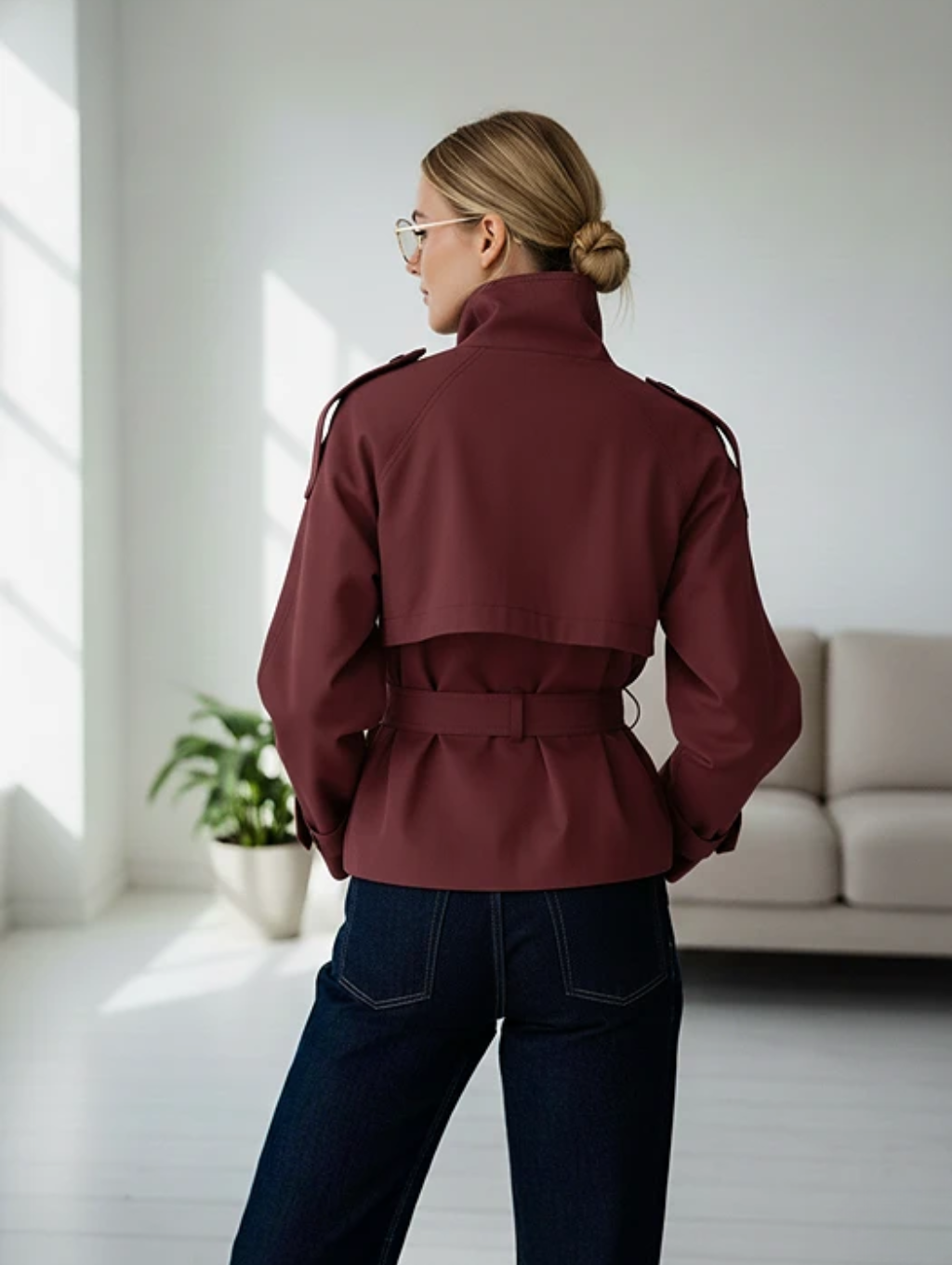 Maya Belted Trench Coat