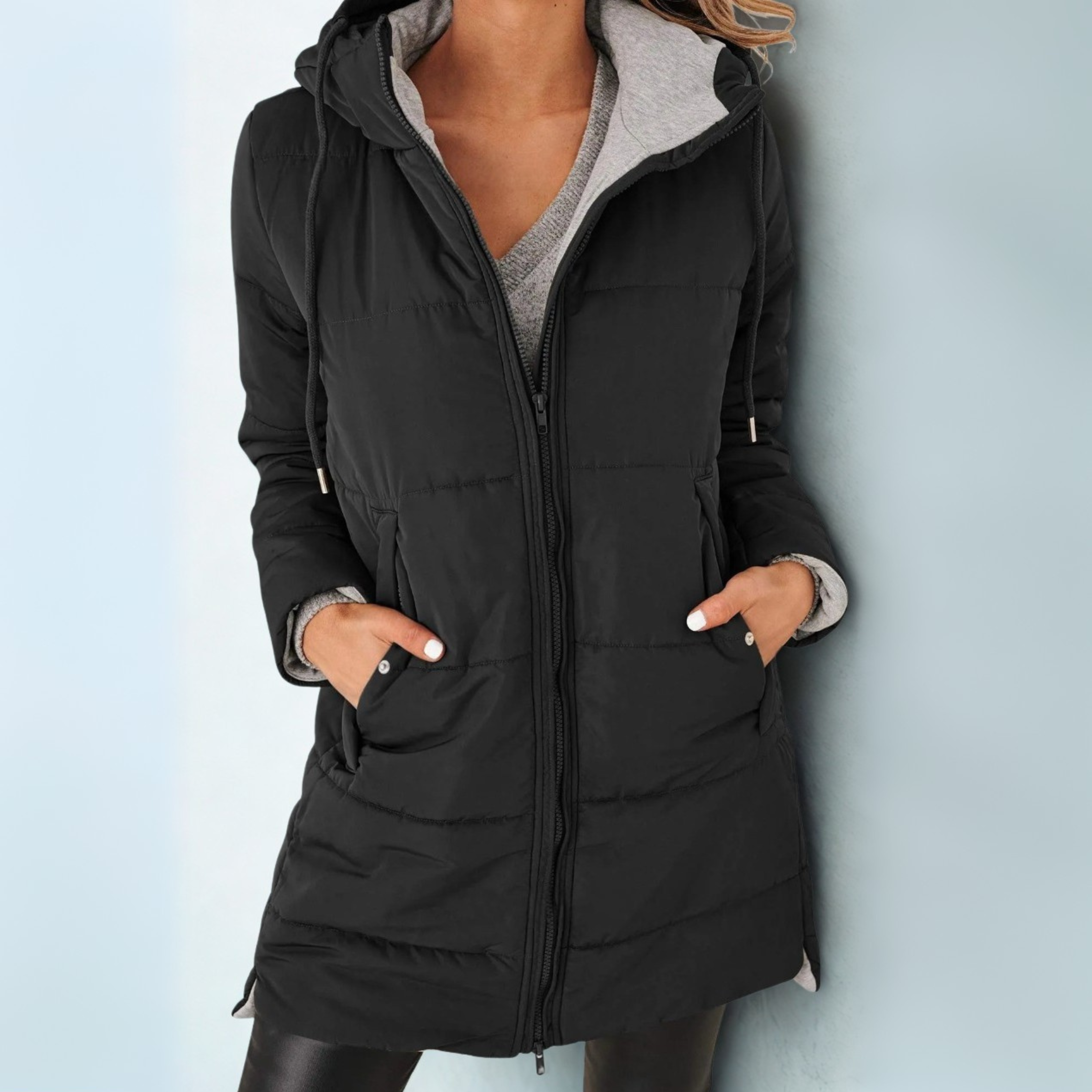 Aveline™ | Cozy Hooded Puffer Down Jacket