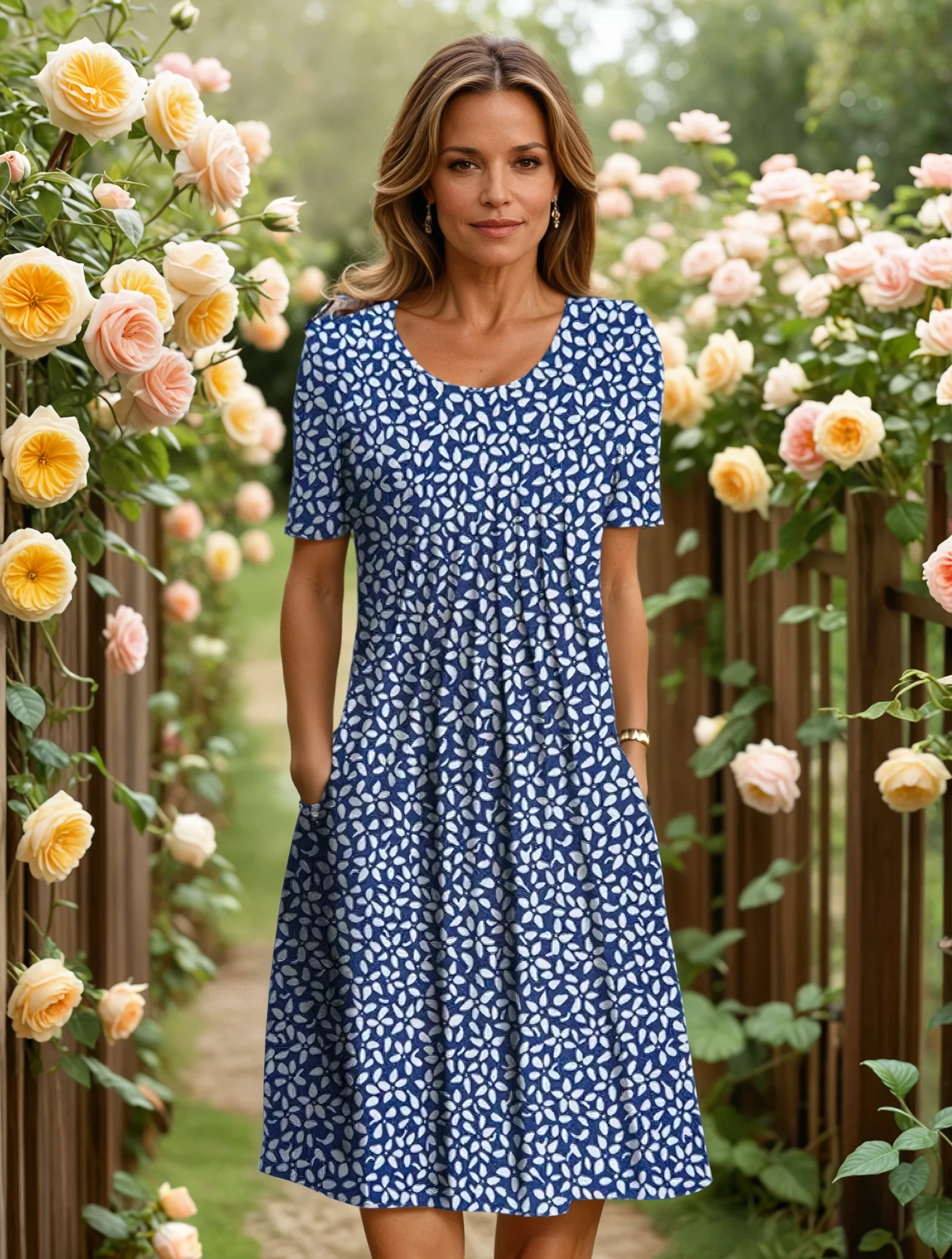 Annie | Elegant Dress with Tummy Coverage