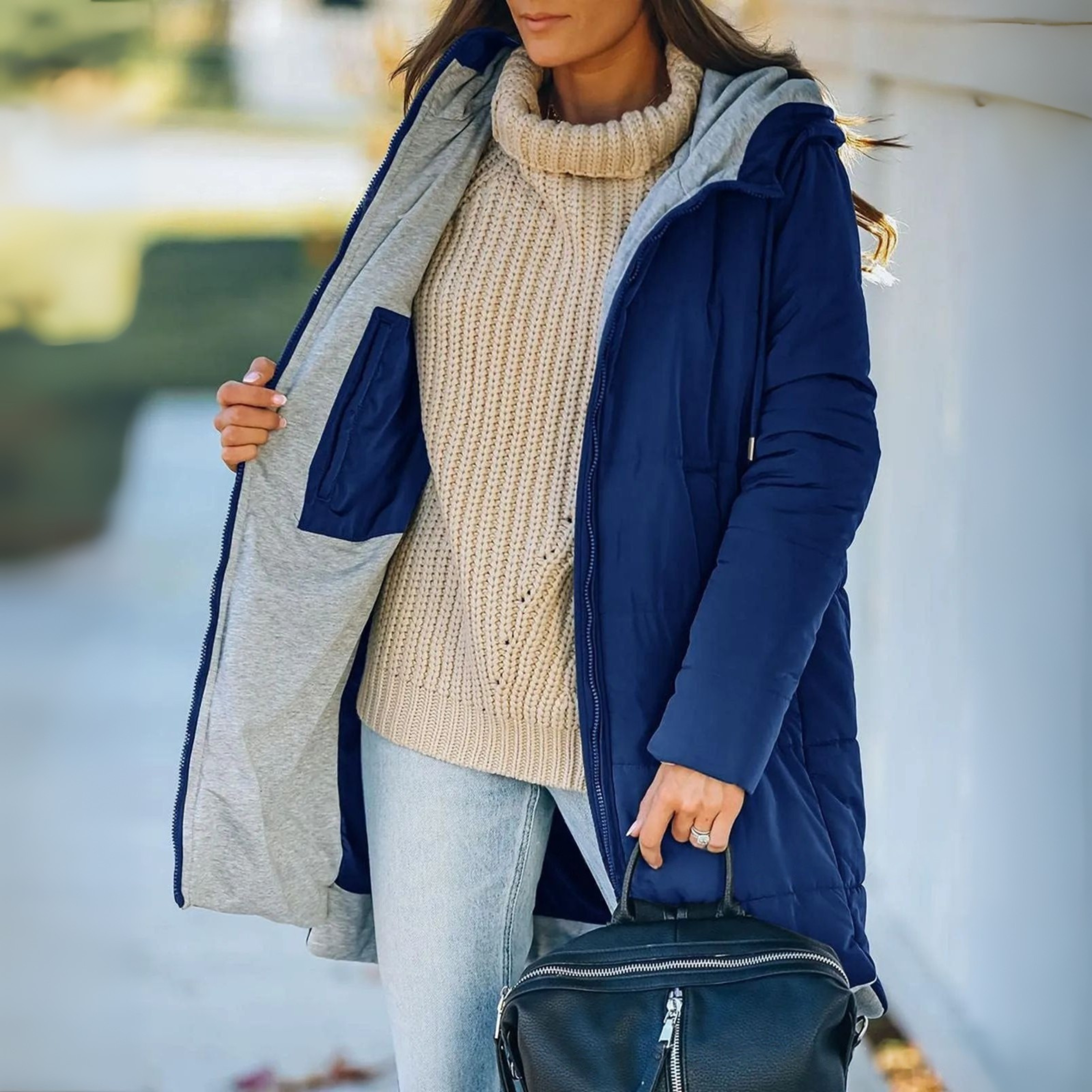 Aveline™ | Cozy Hooded Puffer Down Jacket