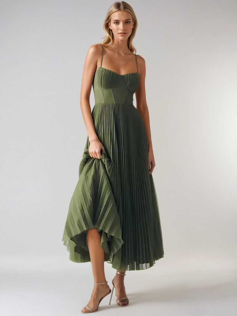 Amy | Flare Dress with Corset Top