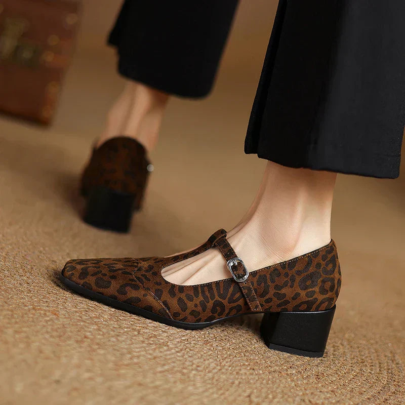 Aveline™ | Kalvoria Leopard Mary Janes