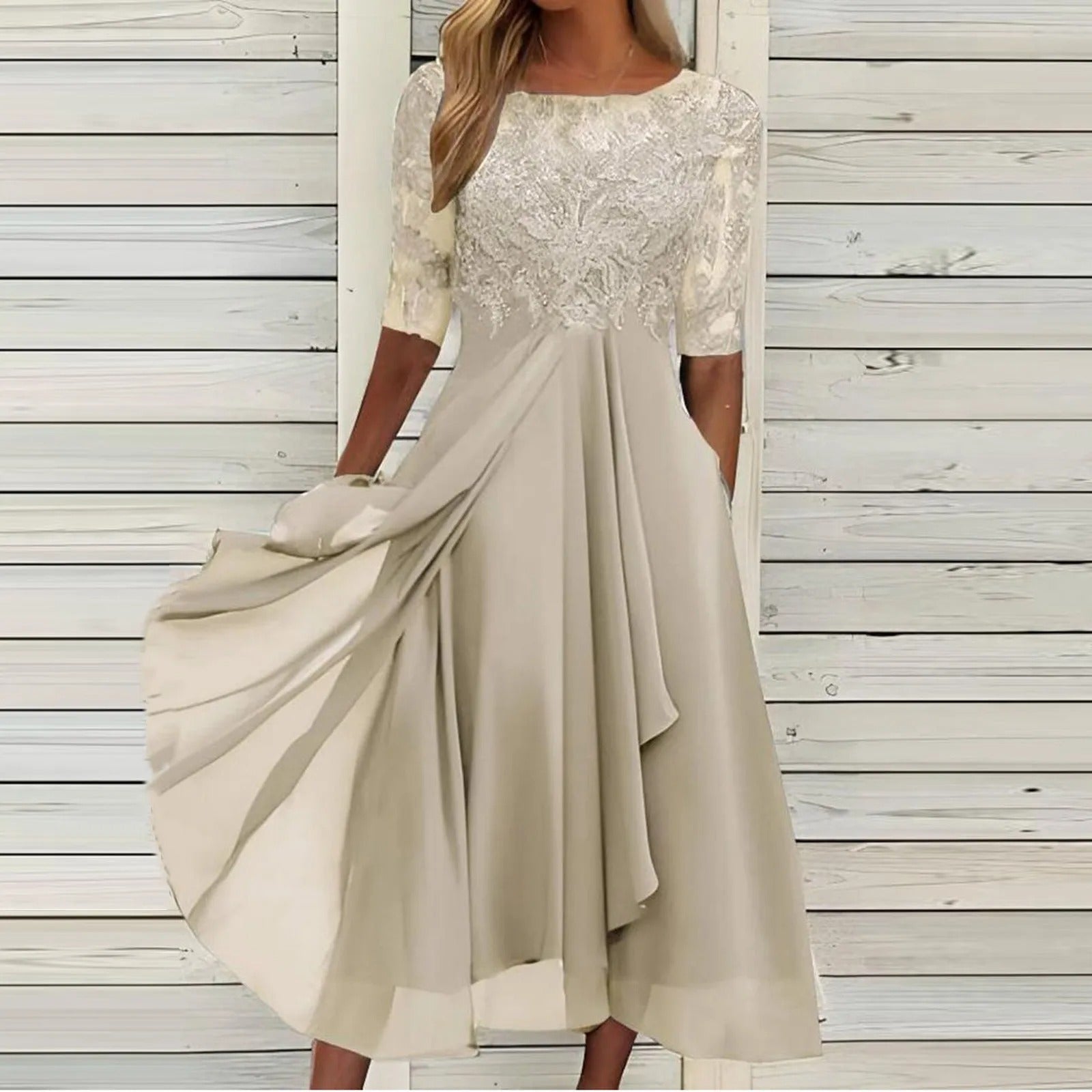 Leni™ | Elegant Chiffonkjole